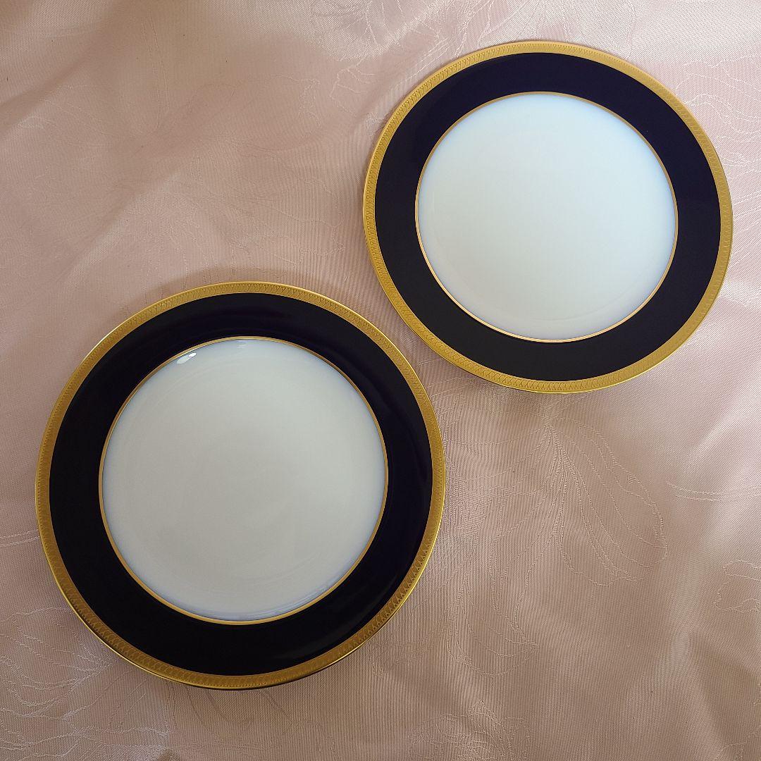 大倉陶園 瑠璃片葉金蝕 プレート 2枚 え72 - メルカリ