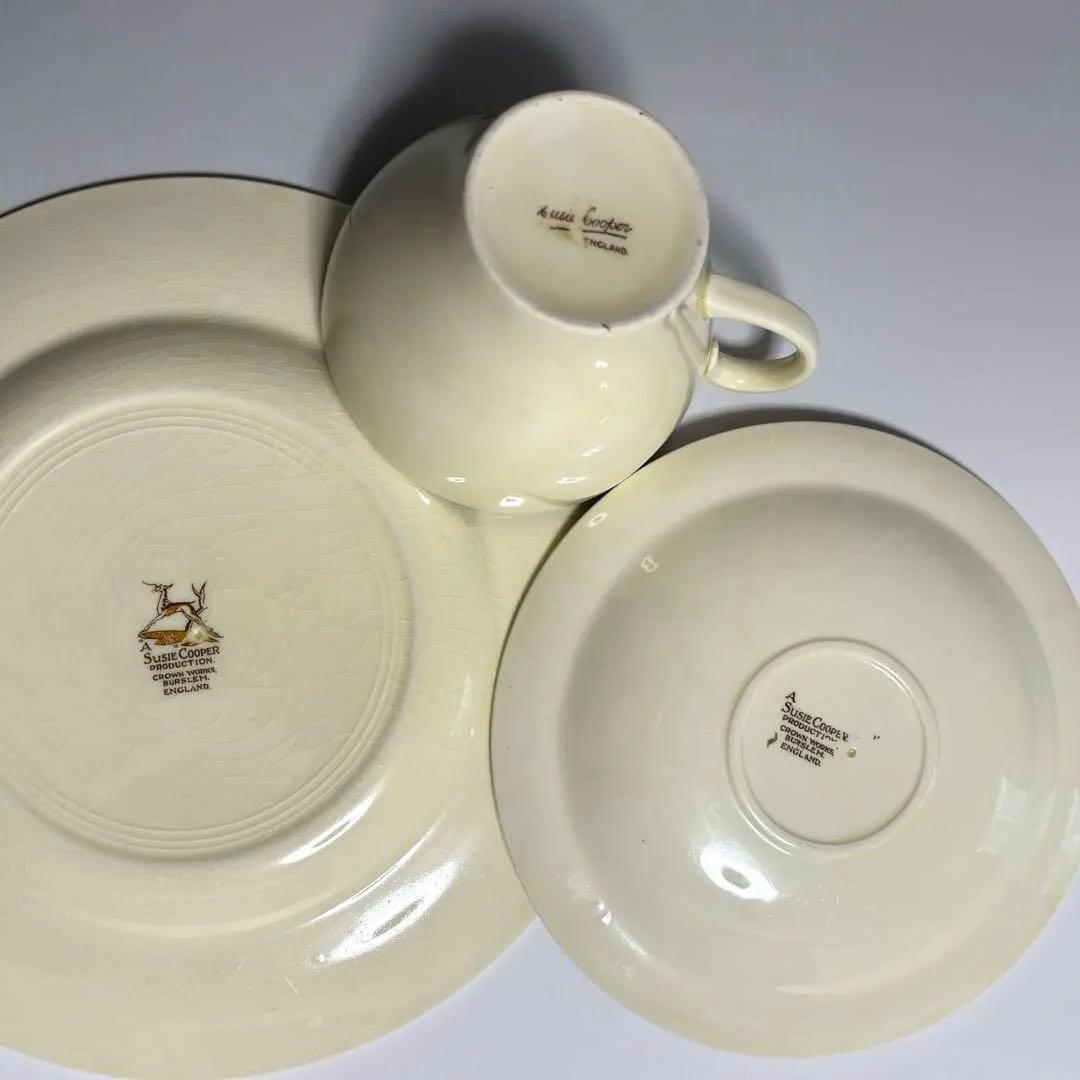 スージークーパー ドレスデンスプレイ カップ&ソーサー&プレート