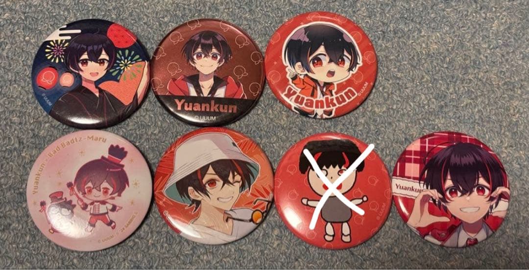 カラフルピーチ ゆあんくん 缶バッジセット - メルカリ