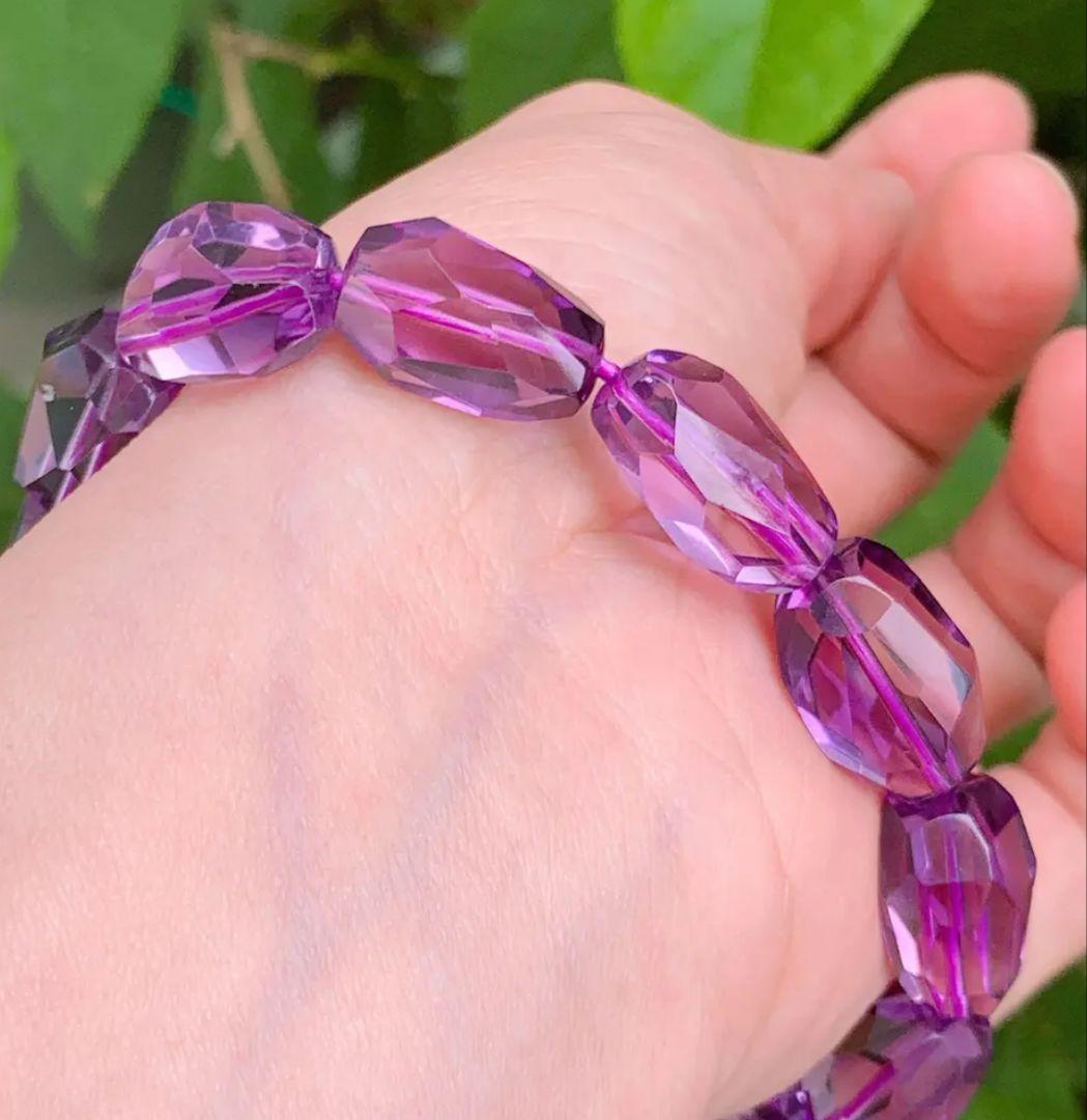 ウルグアイ產◆透明◆カットアメジスト 16.3mm K00629