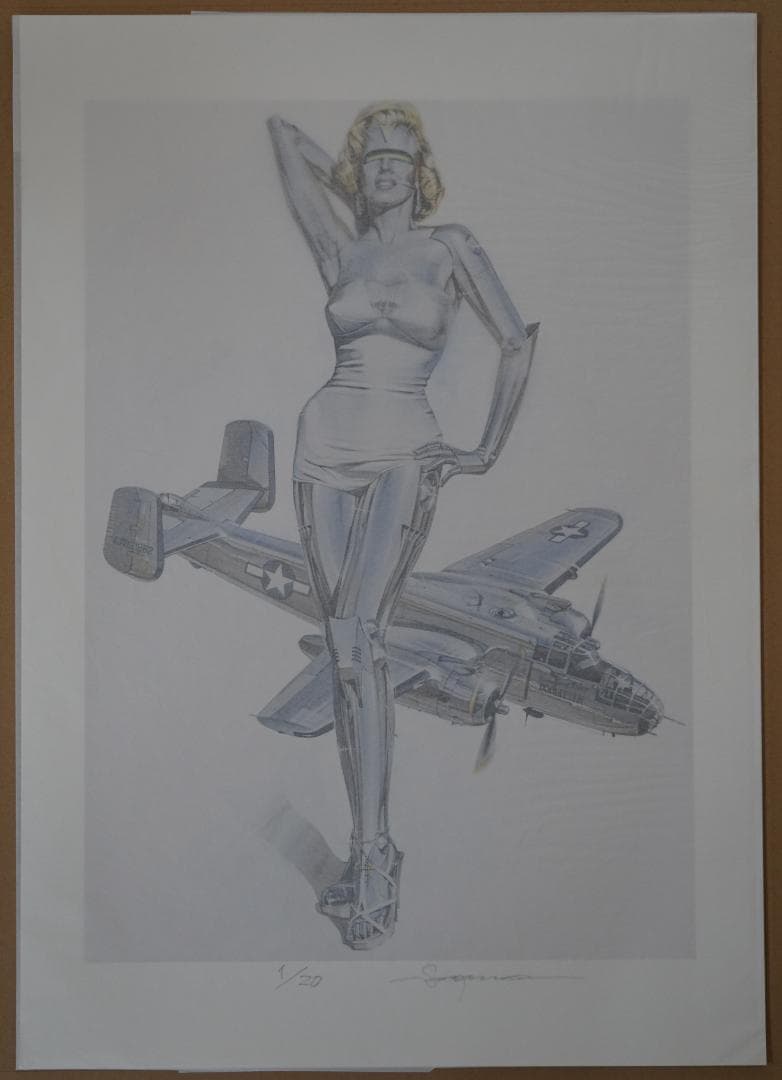 空山基 HAJIME SORAYAMA マリリン・ロボット 直筆サイン 1/20 - メルカリ