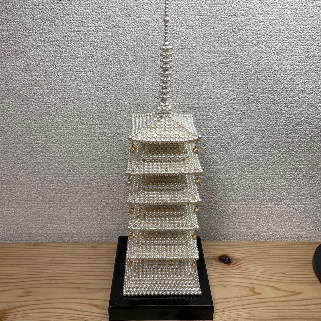 真珠製 五重塔 パール 美術品 アートオブジェ - メルカリ