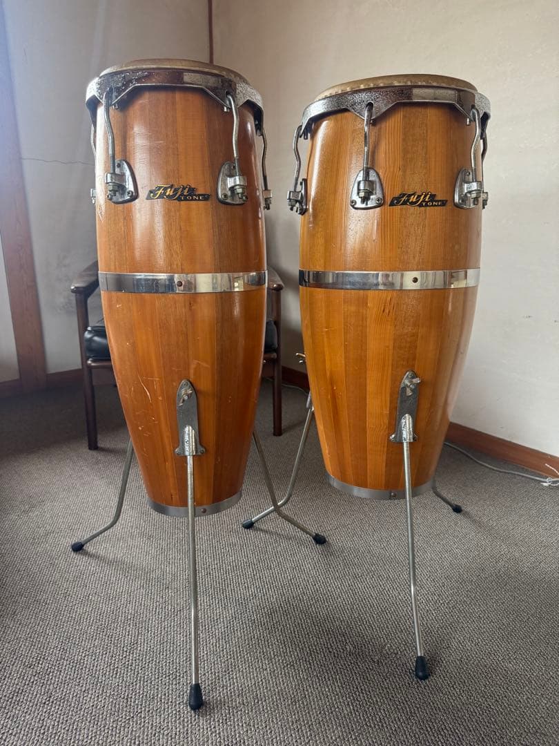 【希少　ヴィンテージ 日本製】Fuji TONE コンガ ペア 送料込み コンパクトコンポーネントシステム EX-S5 | オーディオ | JVC