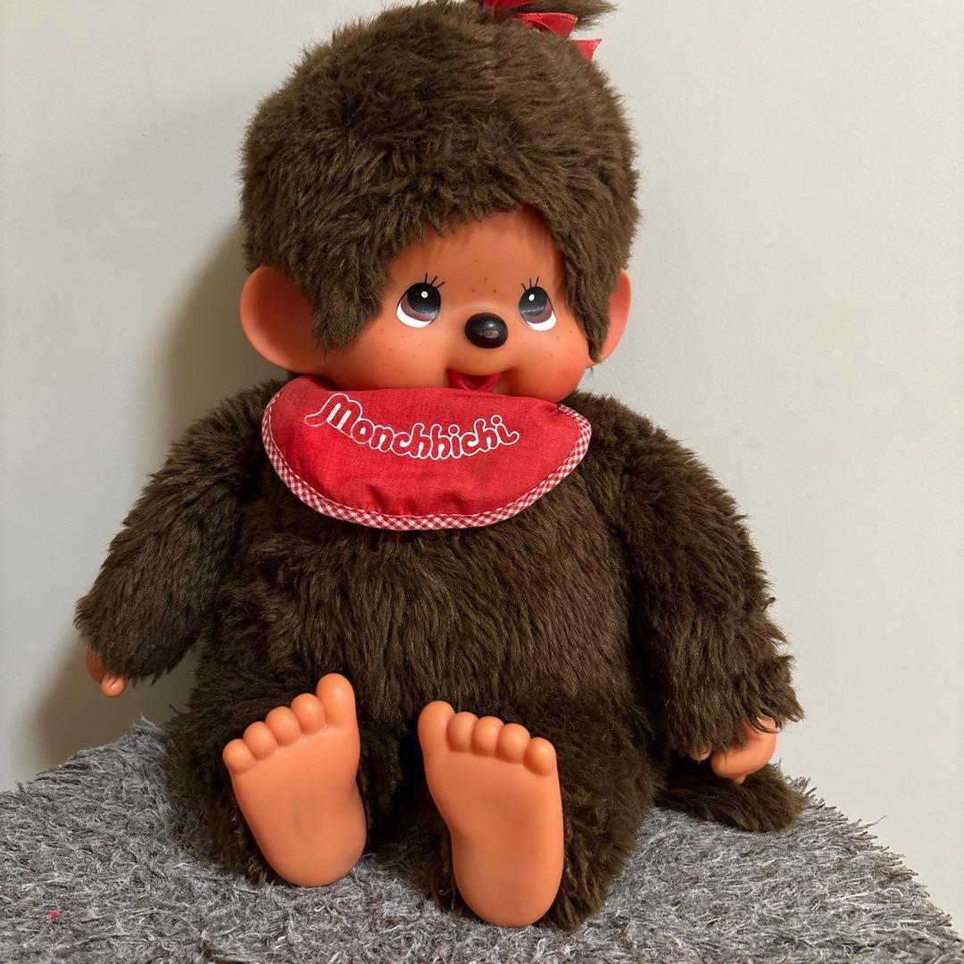 希少】昭和レトロ 当時物 モンチッチ 女の子 約30cm） - メルカリ