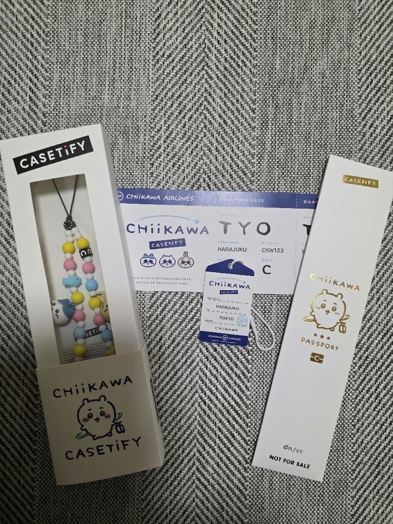 匿名配送　ちいかわ　CASETiFY ケースティファイ　ストラップ　ラゲッジタグ 44448-116-