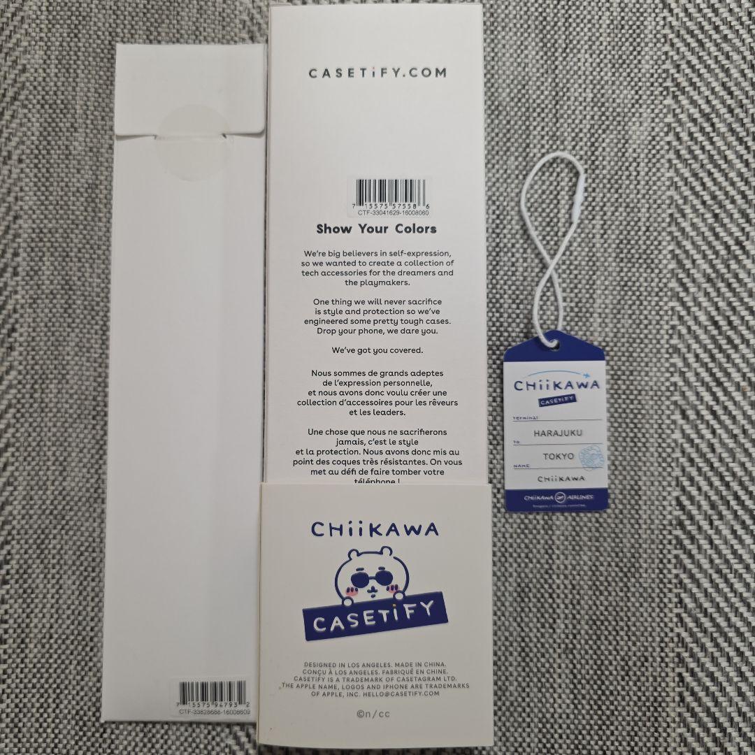 匿名配送 ちいかわ CASETiFY ケースティファイ ストラップ ラゲッジ
