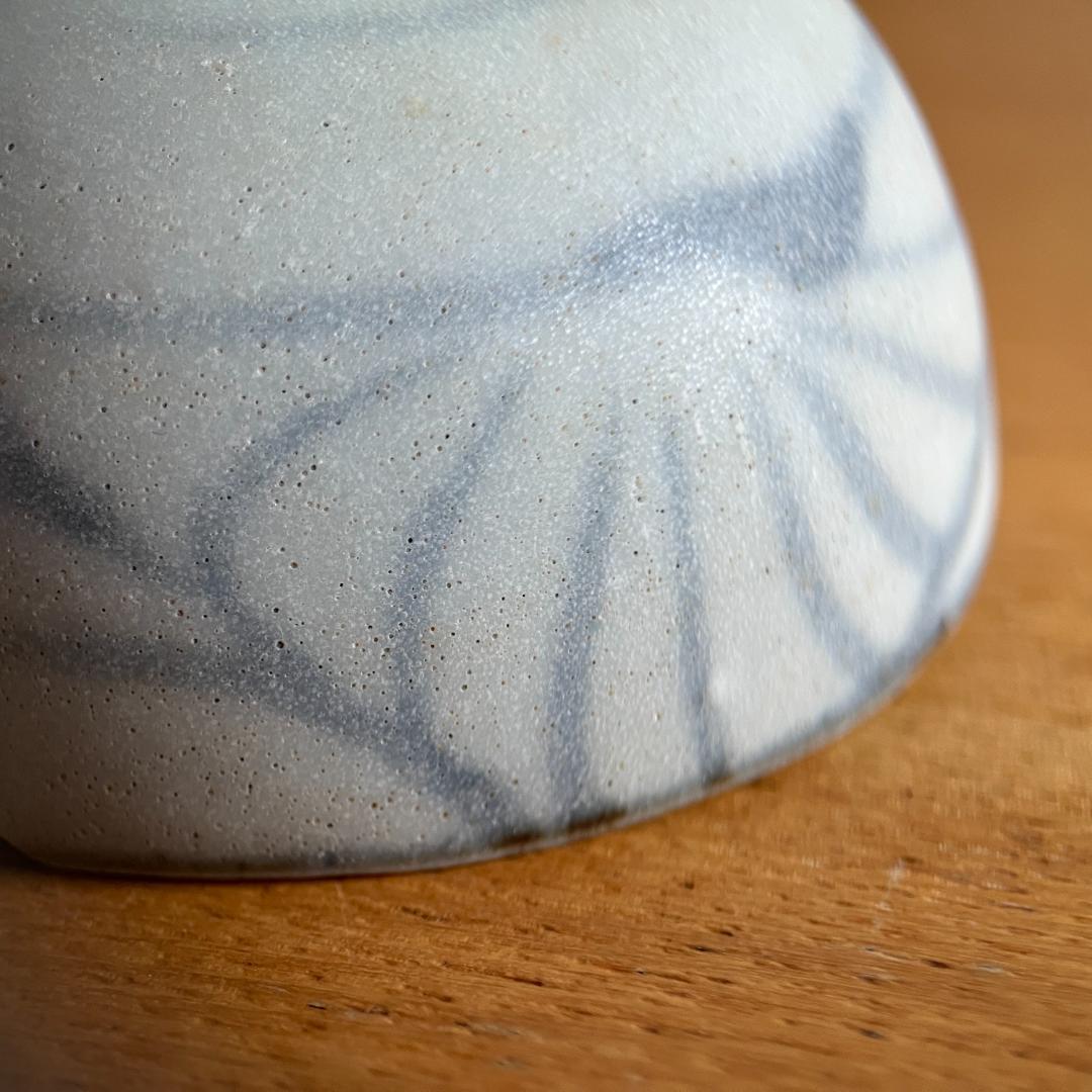 李朝後期 朝鮮白磁 青花染付 高杯 高足盃 酒器 茶道具 - メルカリ