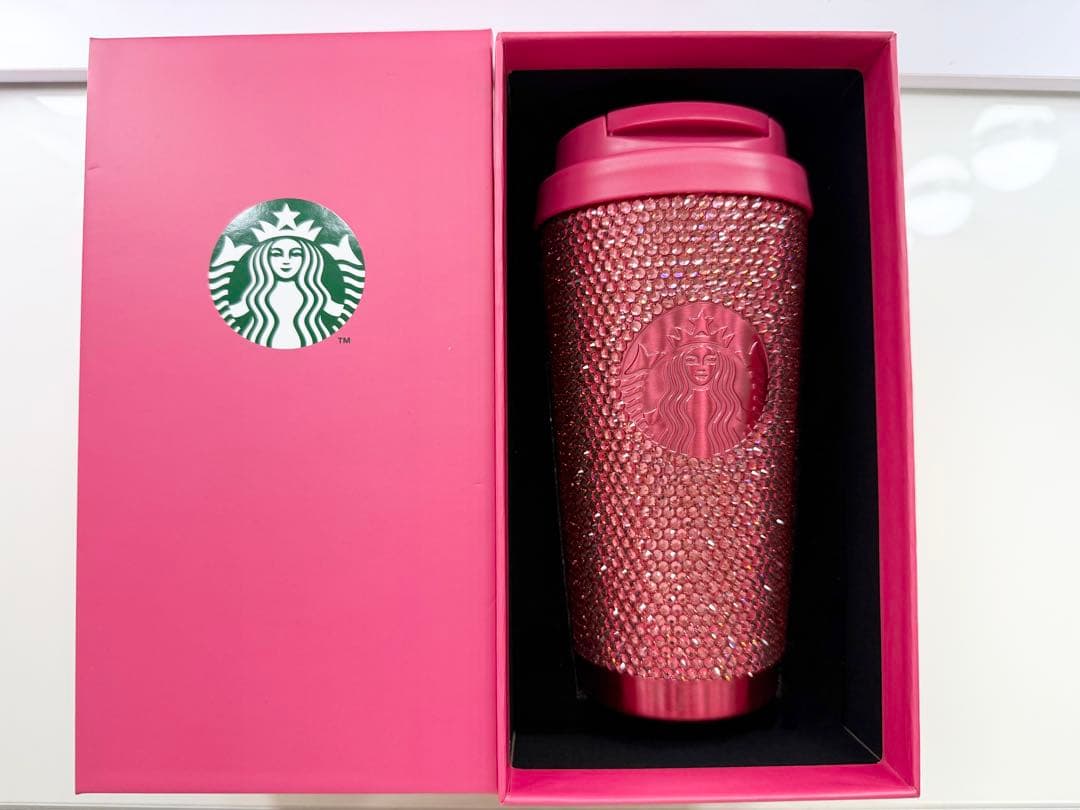 スターバックス スタバ バレンタイン2026 ラインストーンタンブラー