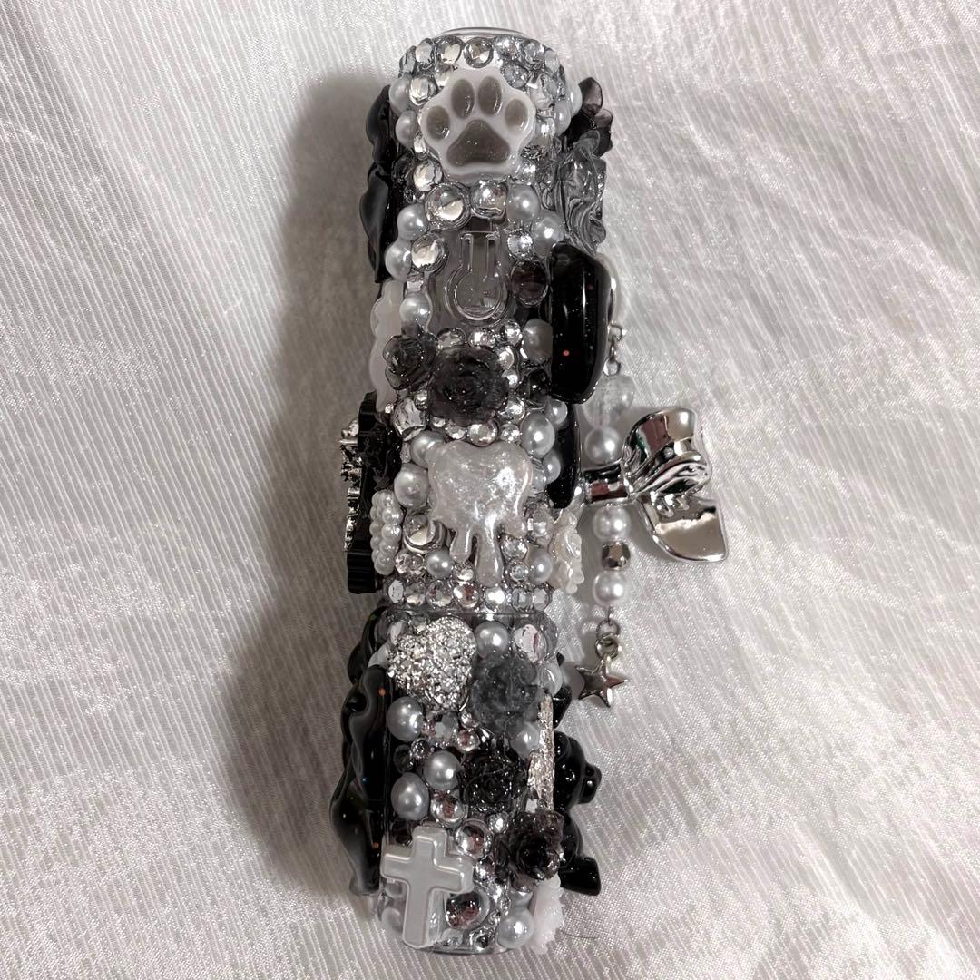 iQOSイルマワンケース デコケース 黒 地雷系 ゴスロリ パンク ギャル