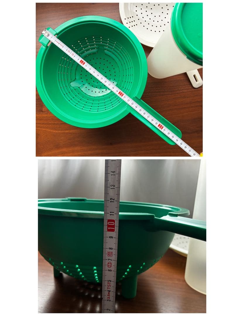 タッパーウェア パスタセット ざる ダブルコランダー スパゲッティ