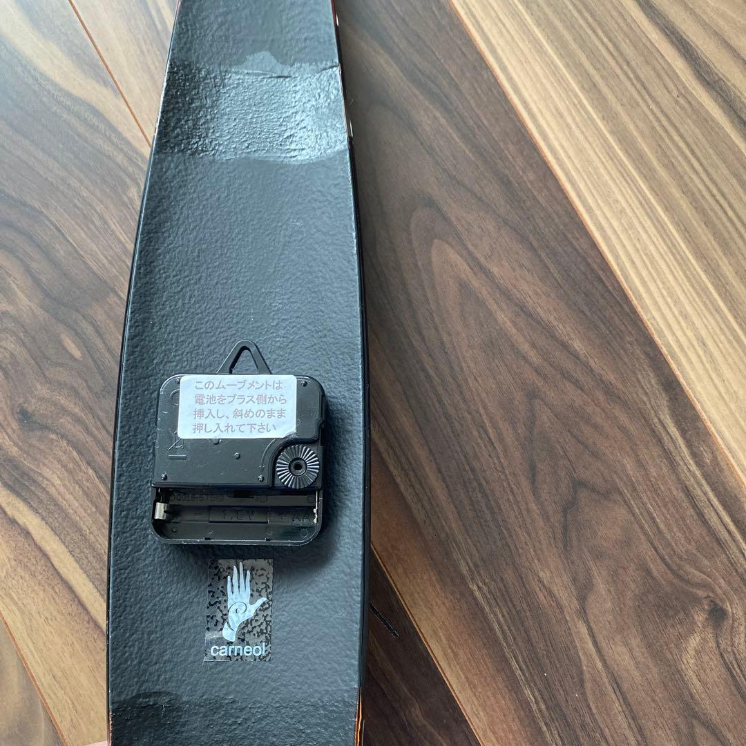 新品】 ハンガリー製 ガラス製 時計 ボーダー carneol 沖縄 掛時計