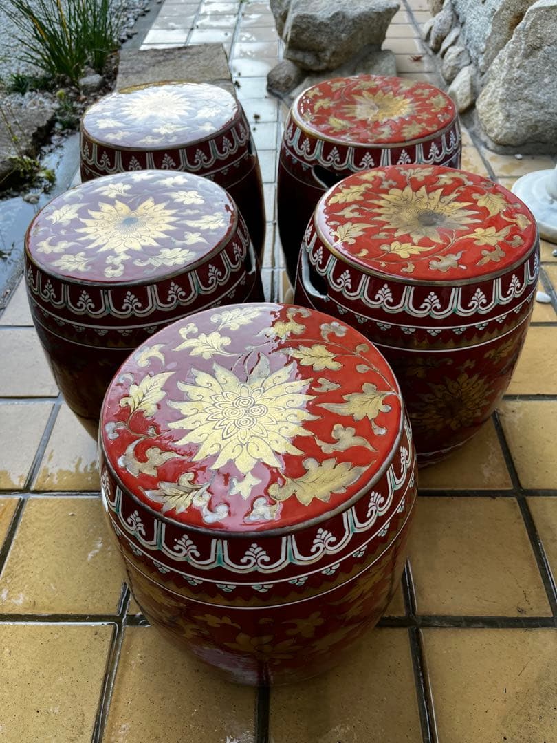 超希少　有田焼　高峰作　陶器製　庭椅子　アンティーク 超希少 有田焼 高峰作 陶器製 庭椅子 アンティーク - メルカリ