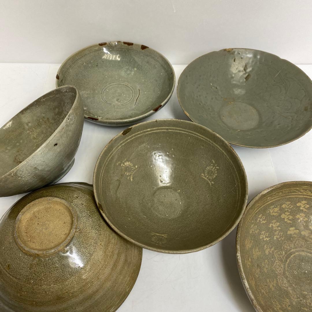 16世紀　高麗青磁　白泥象嵌鉢6点　トヒエ　東さ7-1227☆2F 高麗 青磁象嵌草花文獣耳扁壺 – 燦禾 SANKA
