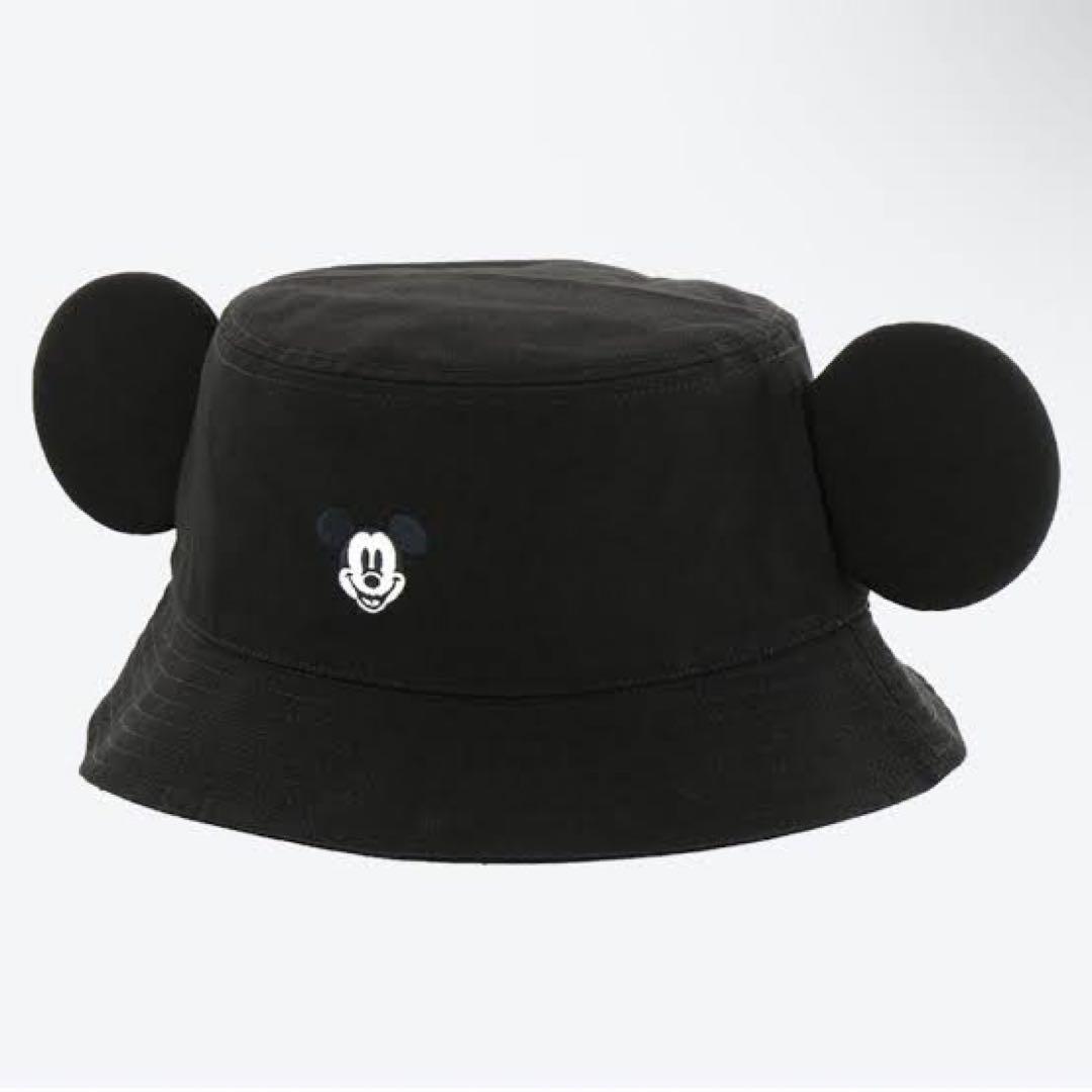 ミッキー ディズニー バケットハット バケハ もこもこ 冬 ブラック 黒