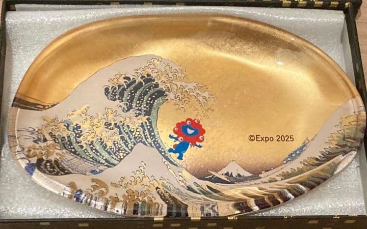 大阪関西万博 ミャクミャク 箔一 箔名画 ガラストレー m80660143986_1.jpg?1754541946