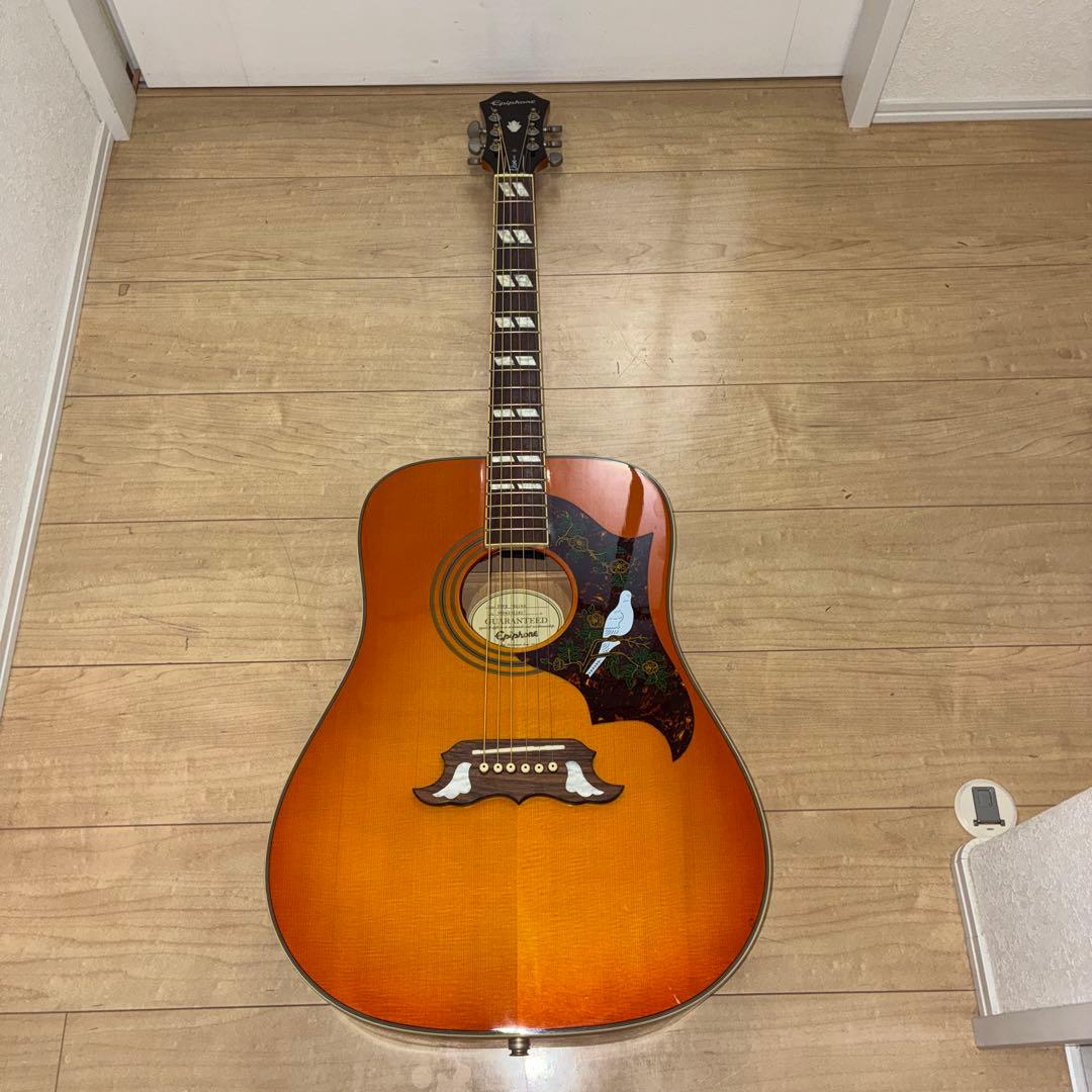 エピフォン Epiphone dove pro エレアコ　美品　いい音 Amazon | Epiphone Dove PRO Violinburst ダブ エレアコギター