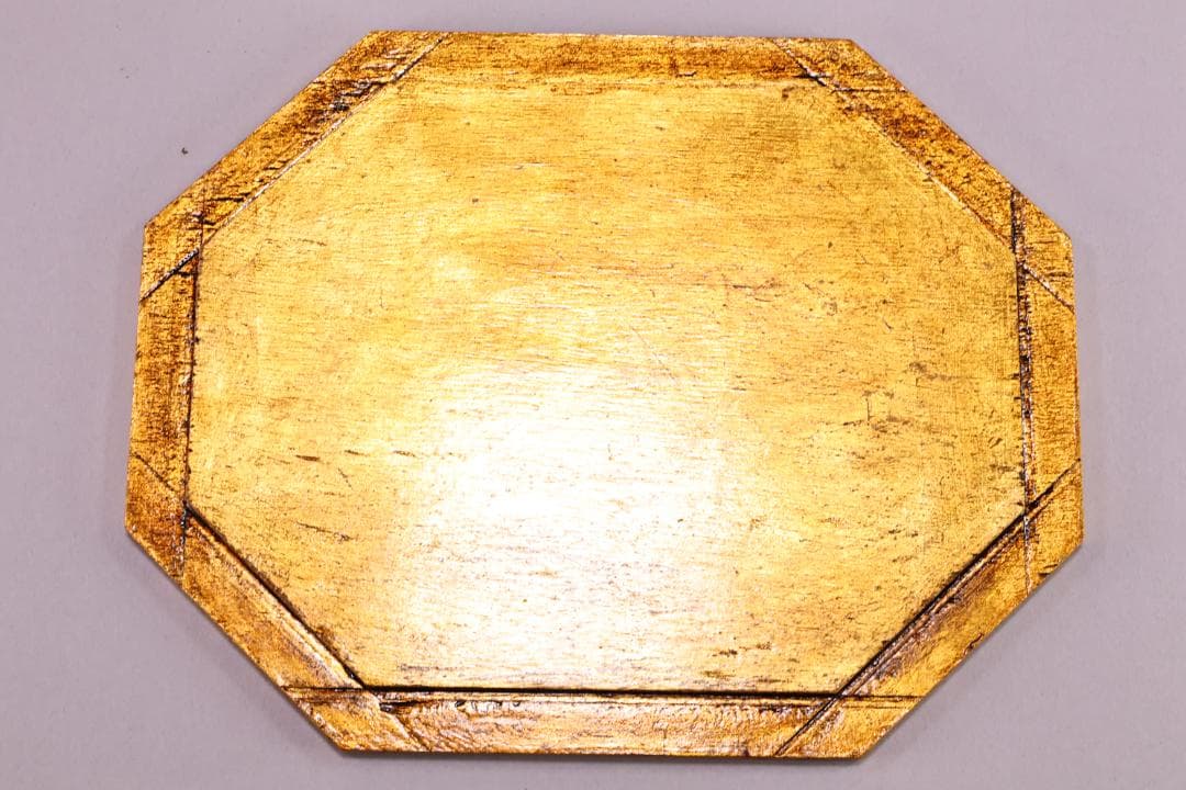 アンティーク雑貨 イタリア金箔工芸 デコ フィオレンティーノ トレイ