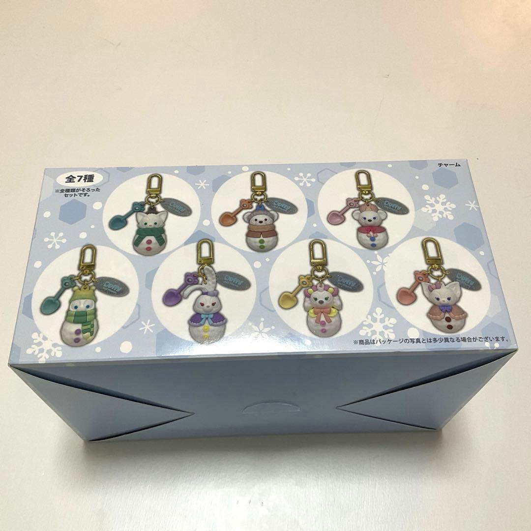 【新品未開封】ダッフィー&フレンズ 雪だるま チャーム コンプセット 東京ディズニーシー”ダッフィー＆フレンズ”冬グッズ 雪だるまデザイン