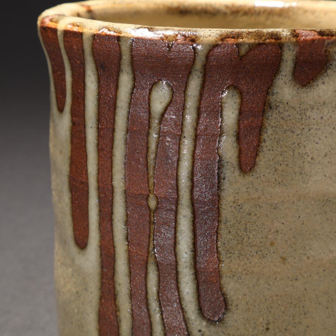 浜田庄司 白釉抜絵筆立て 人間国宝 R1614K2 - メルカリ