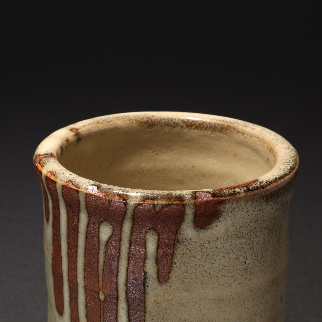 浜田庄司 白釉抜絵筆立て 人間国宝 R1614K2 - メルカリ