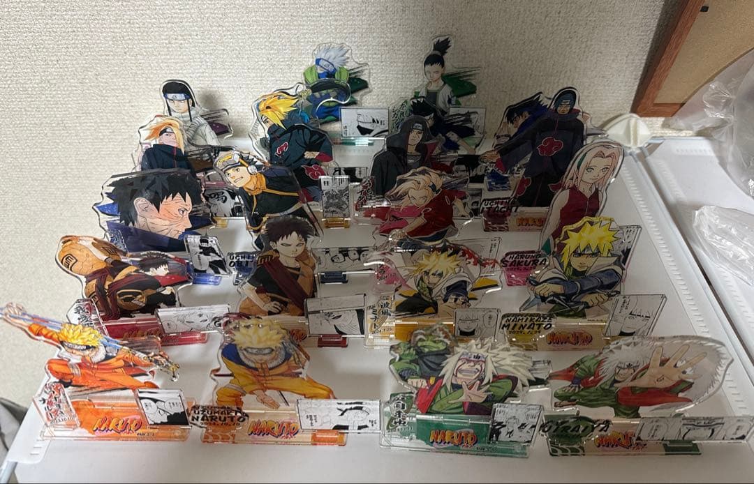 ナルト　バースデイジオラマ　アクリルスタンド　セミコンプセット　22個 NARUTO-ナルト-』バースデイ名場面ジオラマフィギュア－kirat☆－ （箔