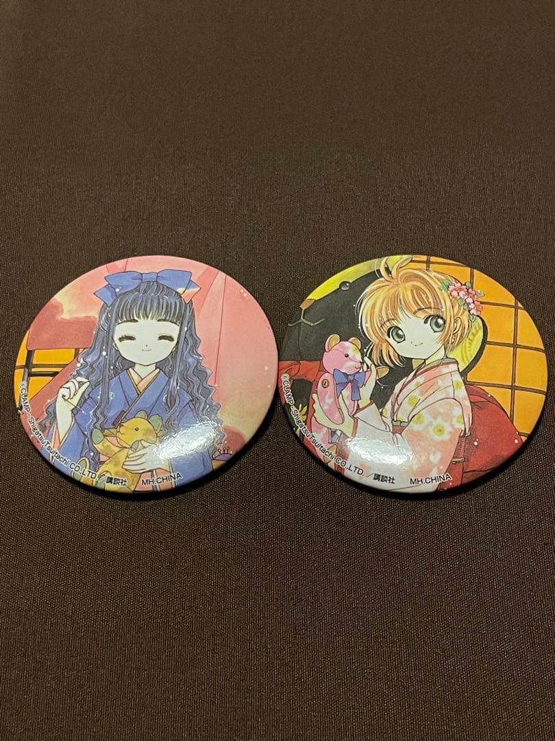 カードキャプターさくら フォーチュンバッジ 木之本桜　大道寺知世 缶バッジ AMNIBUS-日常使いできるアニメグッズの通販サイト-