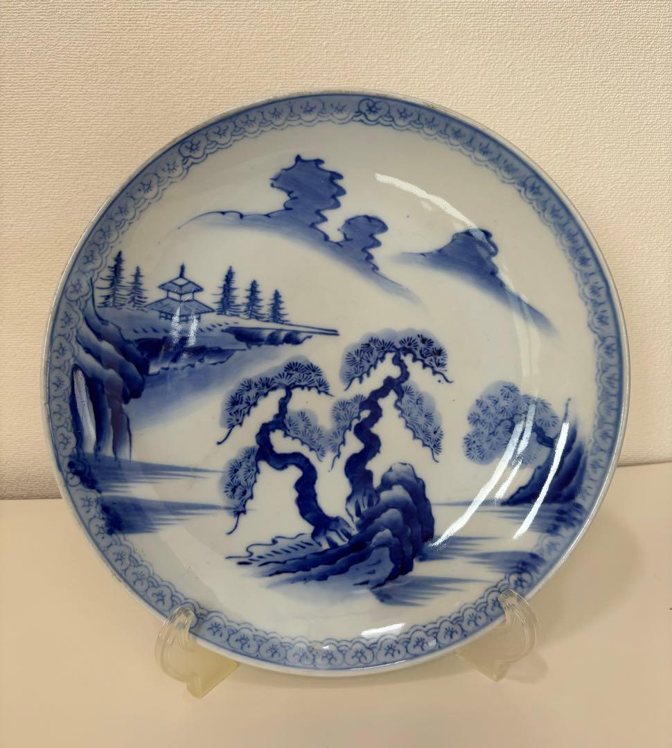古伊万里？ 染付 大皿 有田焼？ 骨董品 アンティーク - メルカリ