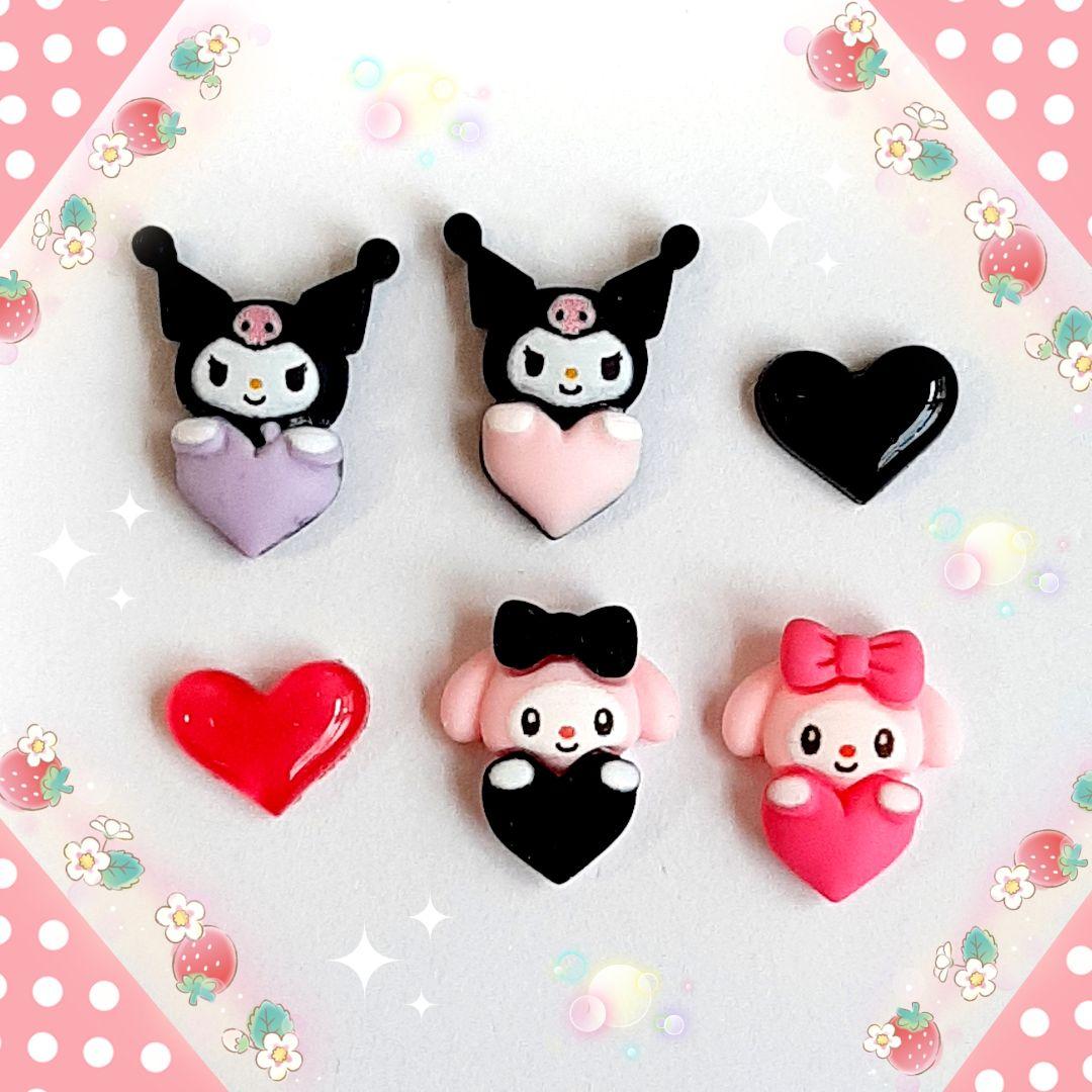 クロミちゃん マイメロディ ネイルパーツ キャラクター ハートもちver