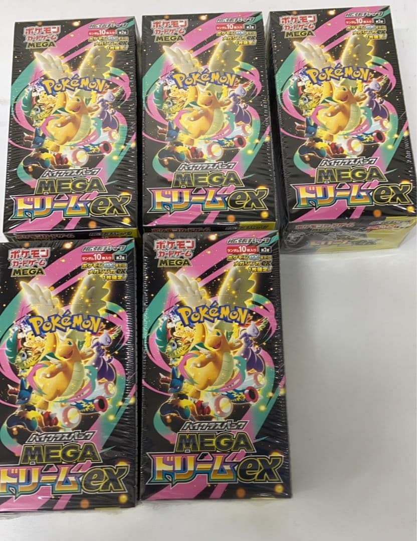 ラスト出品　シュリンク付き5BOXセットMEGA　　MEGAドリームEX　ポケカ 512d2191f46f2bdc8a02c576a93493
