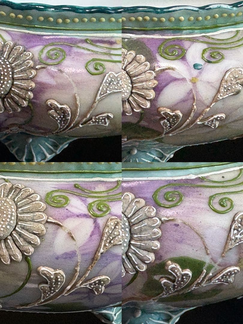 明治時期 オールドノリタケ 盛り上げ花紋 香炉 R7112335 - メルカリ