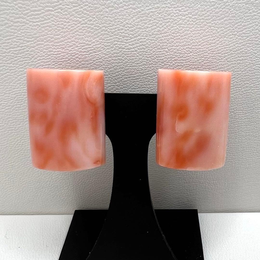 深海珊瑚　プラチナpt900ピアス　9.82g