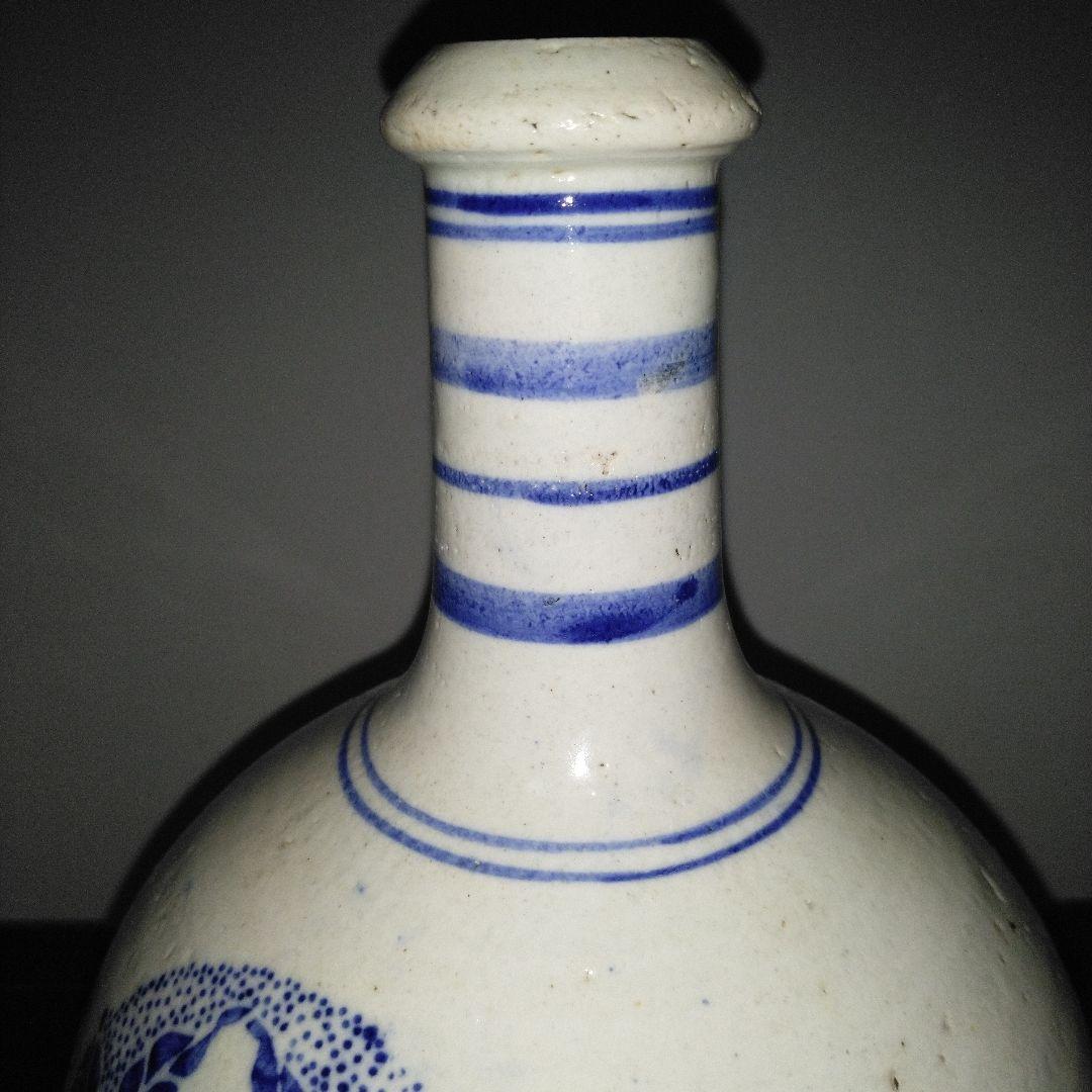 NO612 会津本郷焼 印版徳利 幕末～明治 - メルカリ