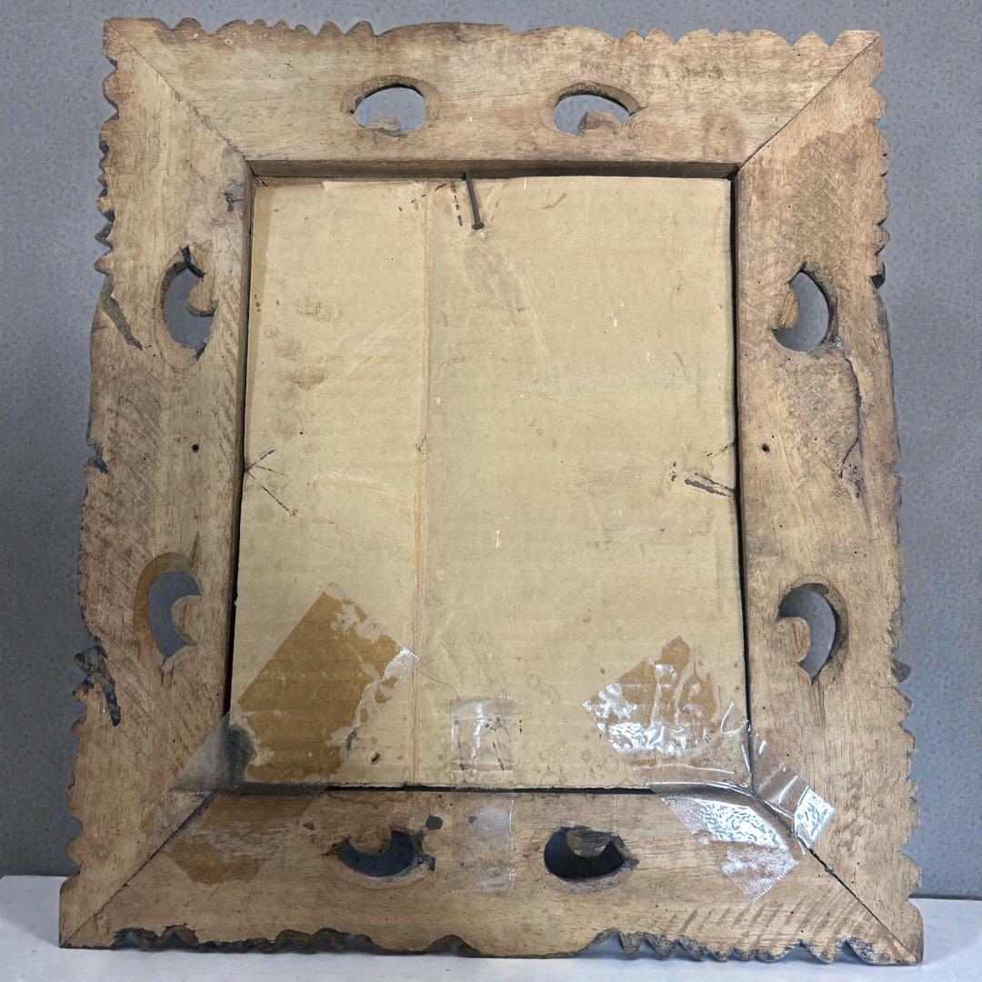 バリ島 舞踊絵画 木彫り額装 サイン入り 38.5×33cm - メルカリ