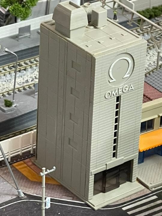 Nゲージ☆鉄道模型☆ジオコレに☆オメガビル☆ミニチュア☆住宅模型