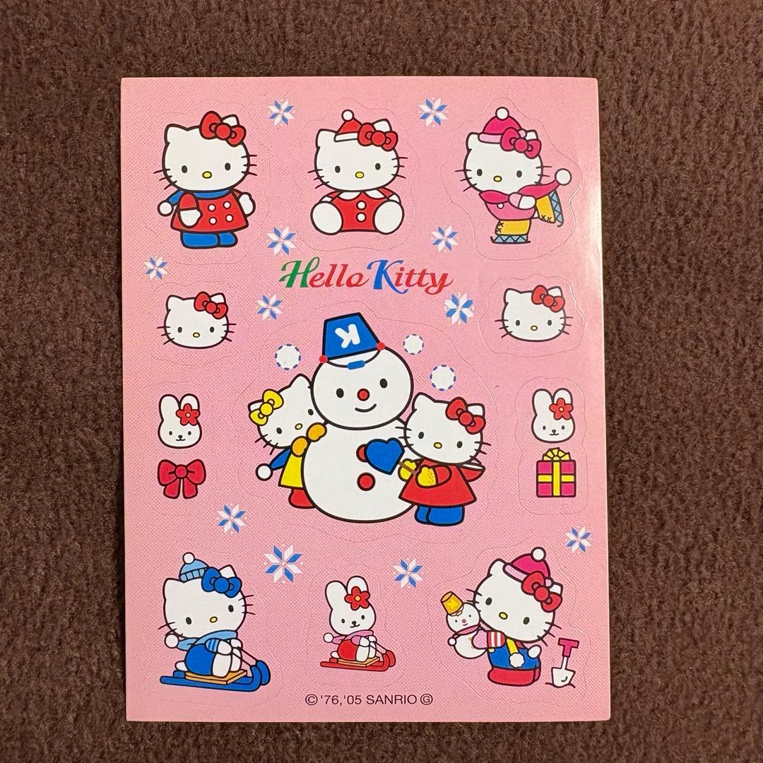 2000年初期サンリオ ハローキティシール 新品 まとめ売り 平成シール