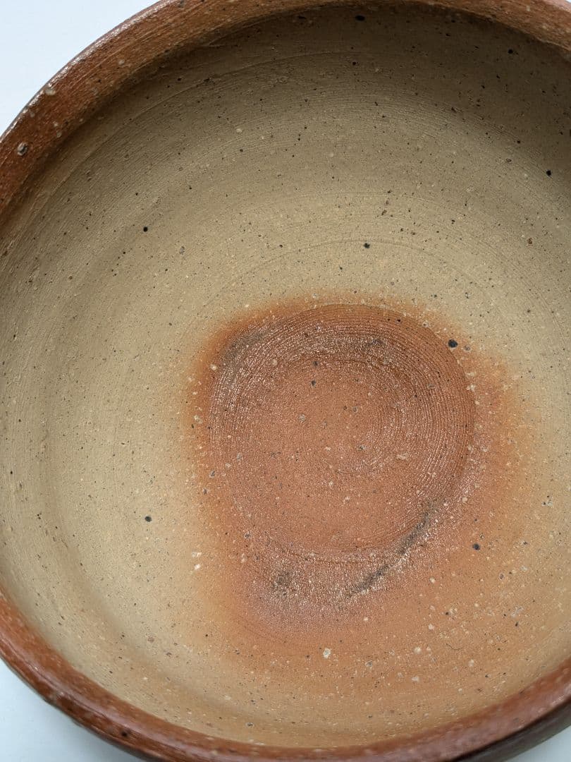 初代森陶岳 備前焼 緋襷茶盌 合箱合布 折松葉印 抹茶碗 抹茶茶碗