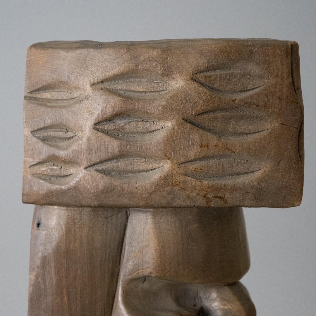 床ヌブリ/エカシ/アイヌ民芸/彫刻/置物/オブジェ/アイヌ美術/北海道美術/