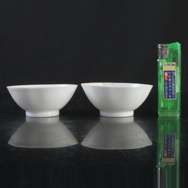 中国 徳化窯白磁 煎茶碗 一對 V 9277E - メルカリ