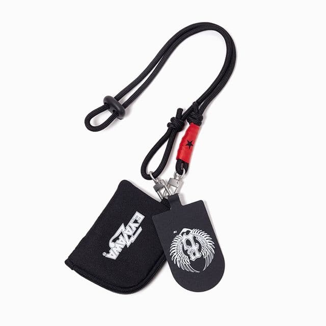 SALE☆矢沢永吉☆E.YAZAWA ポーチ付きネックストラップ ブラック