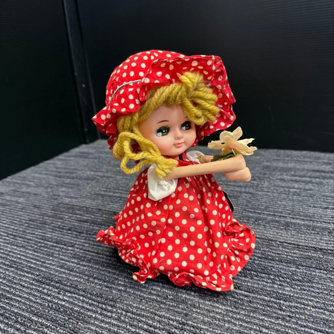 昭和 レトロ 当時物 女の子 ぬいぐるみ 人形 オルゴール - メルカリ