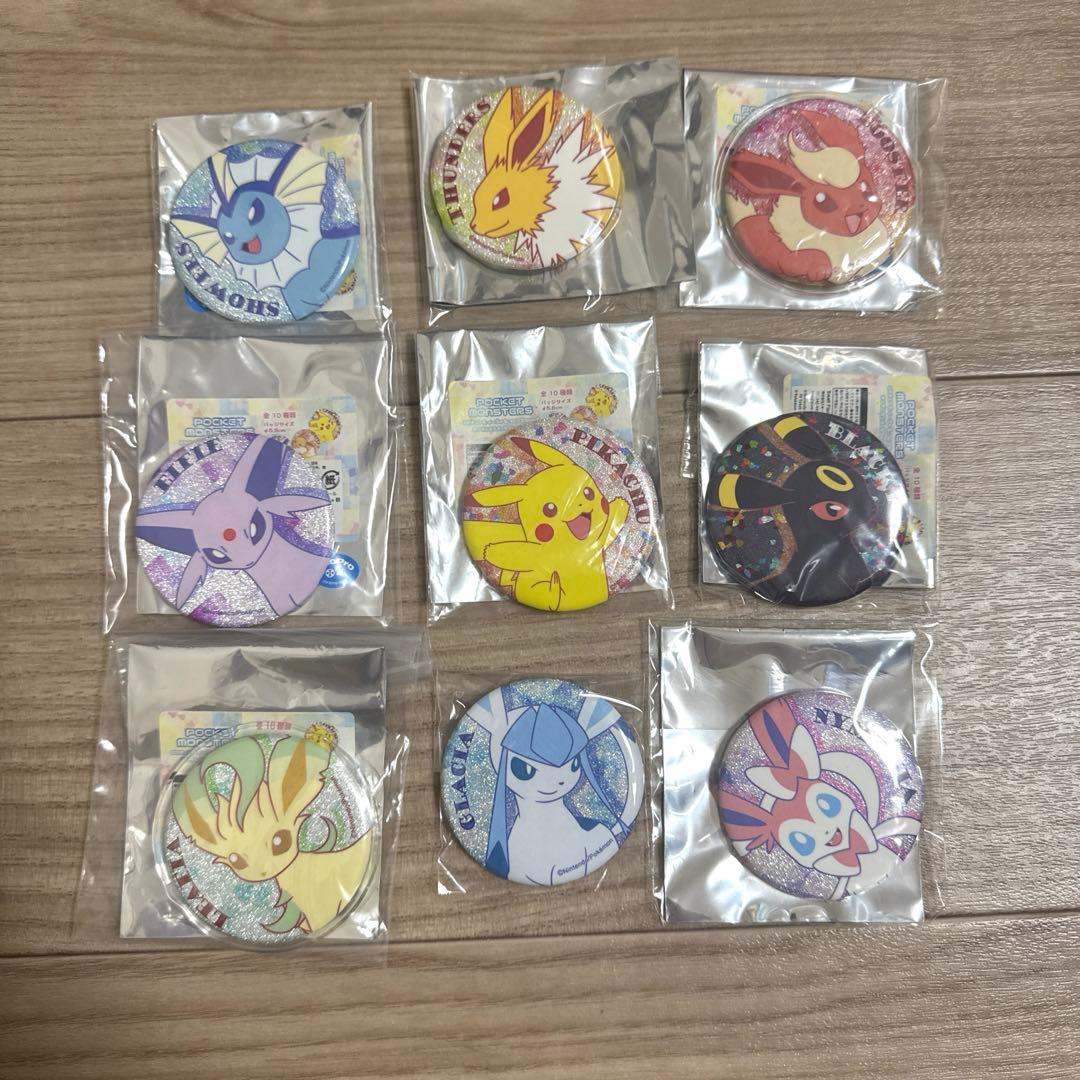 ポケモン☆イーブイフレンズ 缶バッジ ピカチュウ　ブイズ　9種 m92437124705_1.jpg?1744980584
