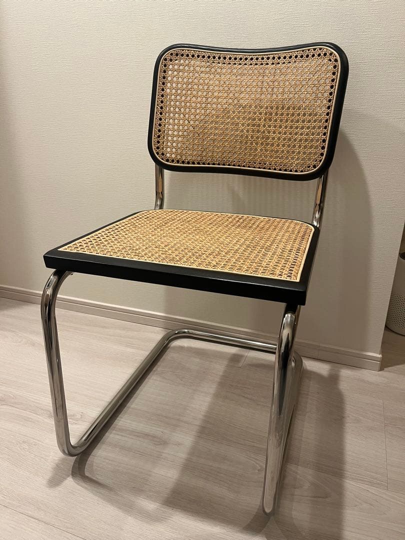 【美品 】KuHoNチェスカアームレスチェア ブラック マルセル・ブロイヤー1脚 Cesca Arm Chair Black / チェスカアームチェア ブラック マルセル