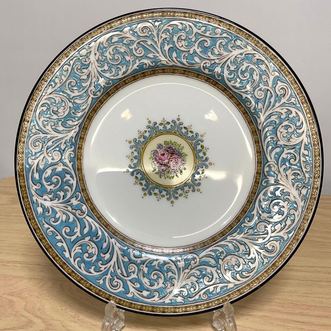 ウェッジウッド Praze ターコイズ トリオ ② 20cmプレート - メルカリ