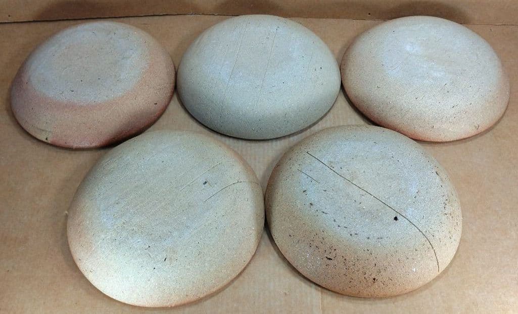 濱田庄司(浜田庄司) 絵皿(五枚一組）栞 共箱【本物保証】益子焼 人間