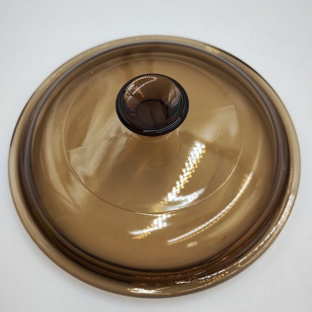 bM130L 昭和レトロ ビジョン コーニング USA ガラス製 耐熱鍋・片手鍋