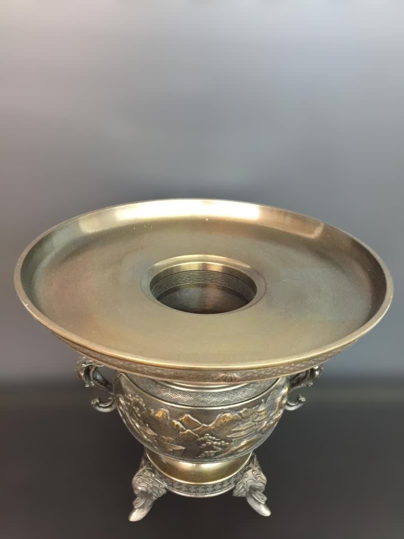 高岡銅器 薄端(米田章 陵山作) 日本製