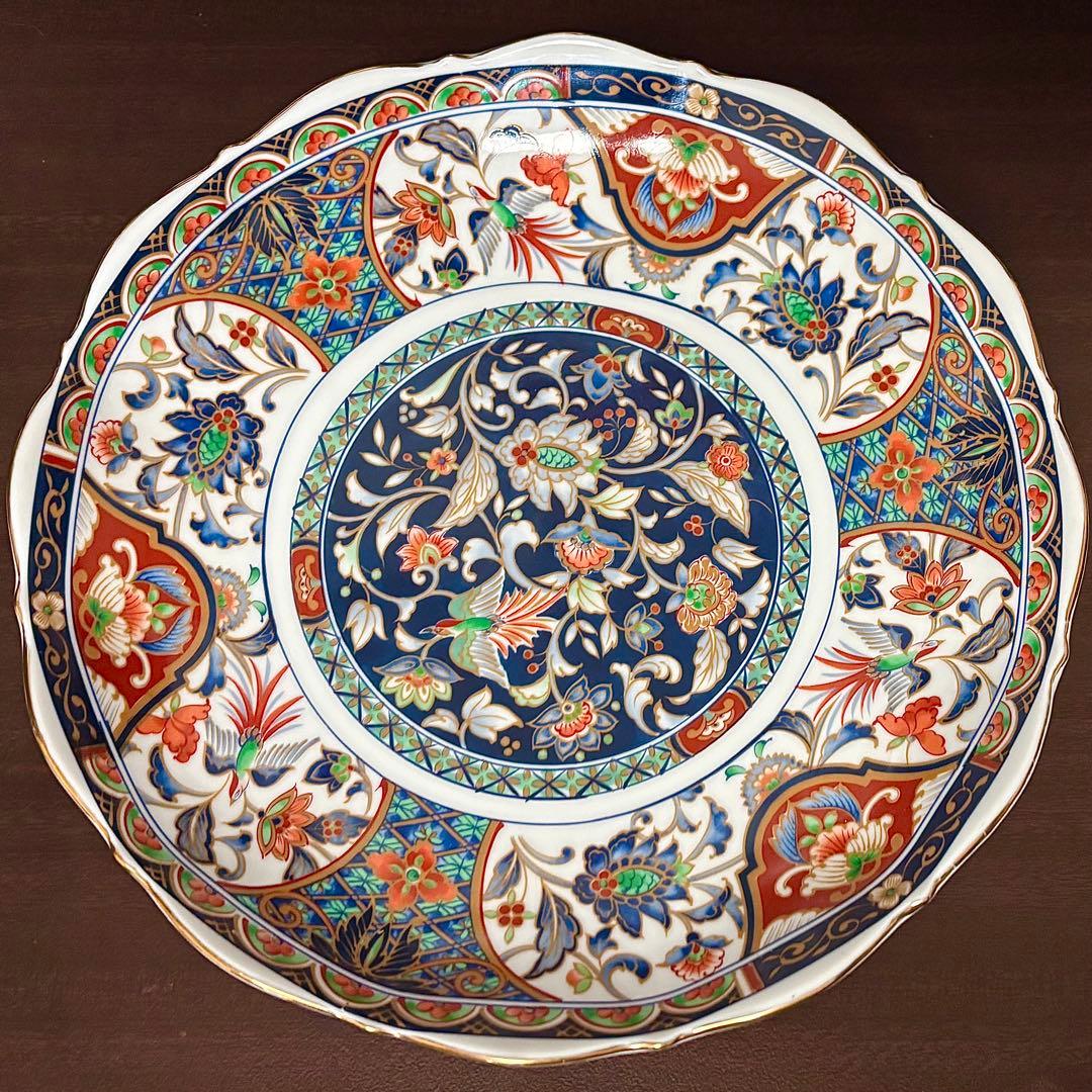 【名窯 喜山作】九谷焼 古伊万里様式 大皿1枚＆小皿5枚（計6点）セット 名窯 喜山作】九谷焼 古伊万里様式 大皿1枚＆小皿5枚（計6点）セット