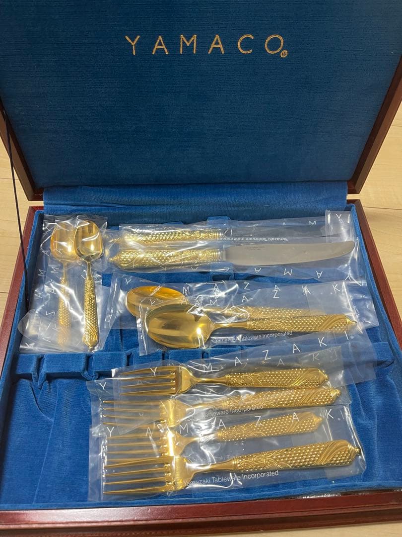 YAMACO ゴールドカトラリーセット 楽天市場】山崎金属工業／YAMACO クラシック 18-8 オードブルセット