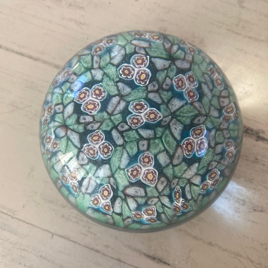 イタリア ベネチア ムラーノガラス ミルフィオリ ペーパーウエイト