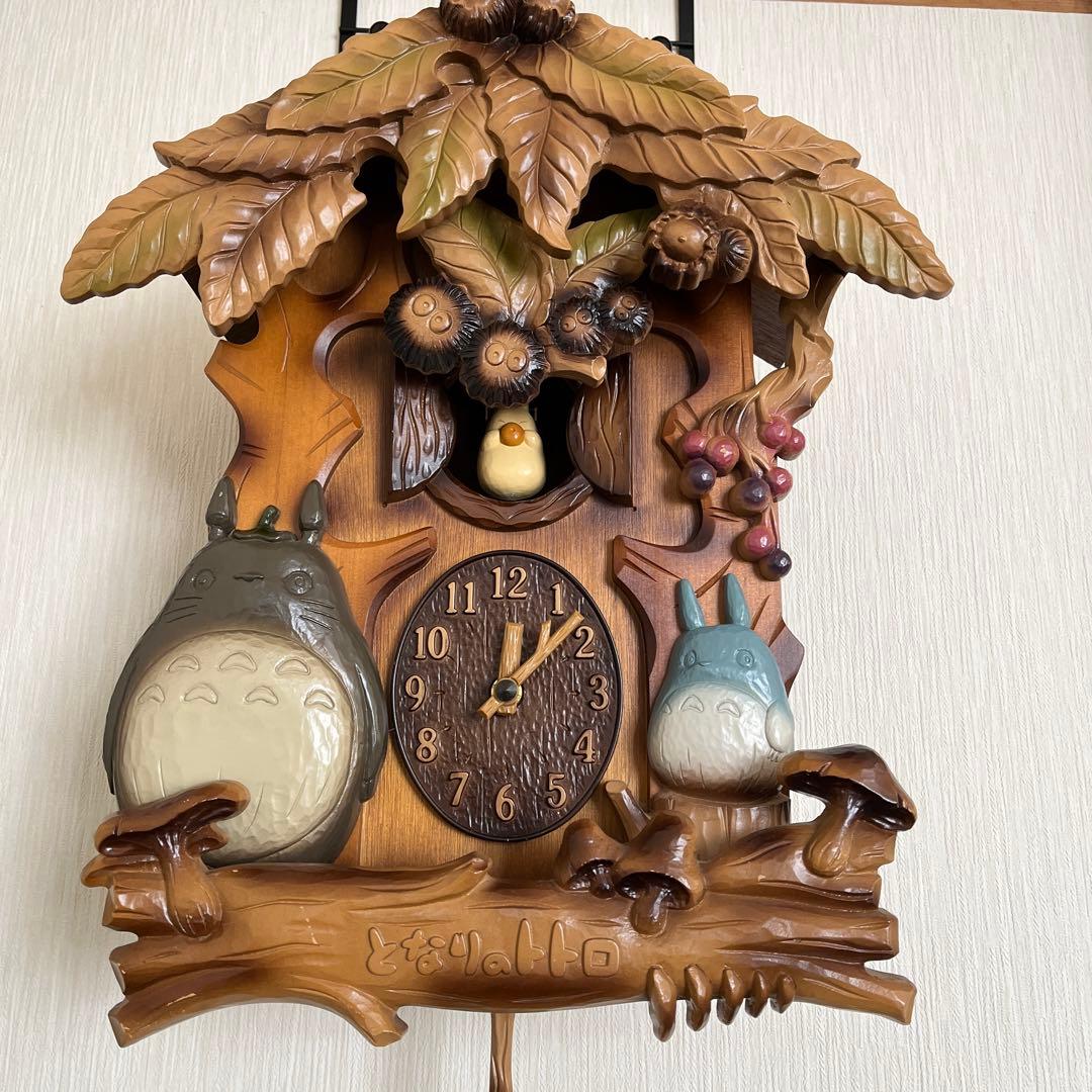 【専用】【希少】となりのトトロ　仕掛け時計　動作確認済み 入園入学祝 一緒に時を刻む】掛け時計 となりのトトロからくり時計